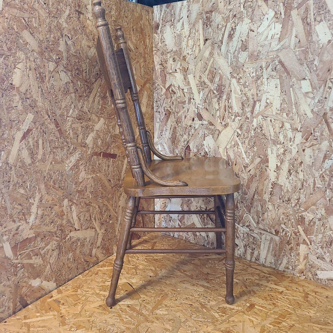 5 山善 椅子 アンティーク調 チェア　ウィンザーチェア