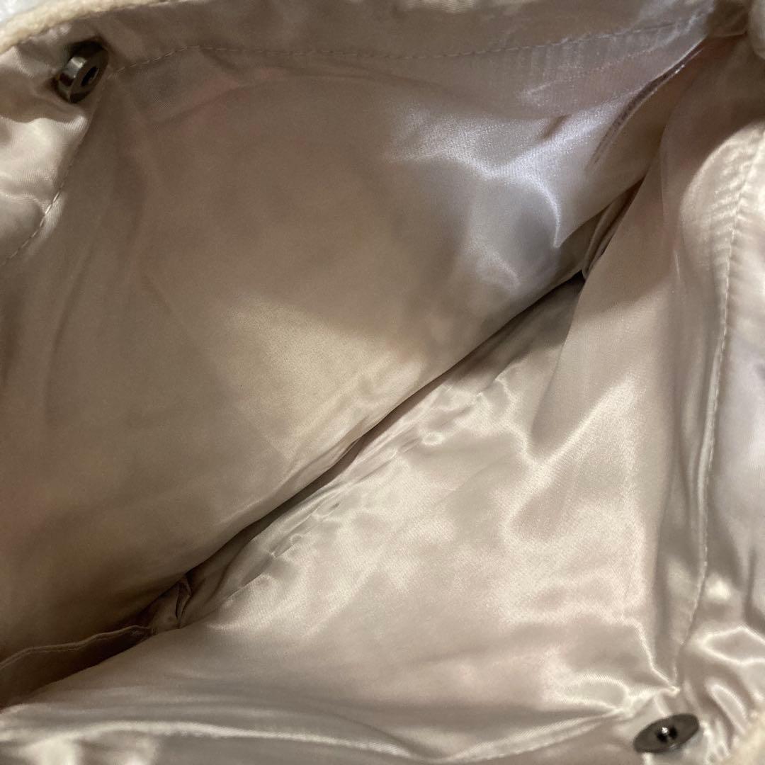 CHANEL チェック柄トートバッグ　シフォン