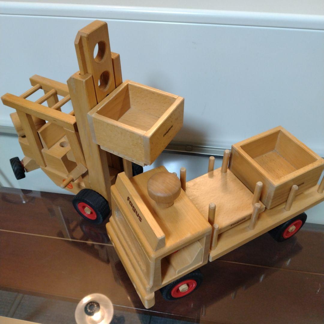 fagus ファーグス ブナの木で作られた働く車 フォークリフト トラック