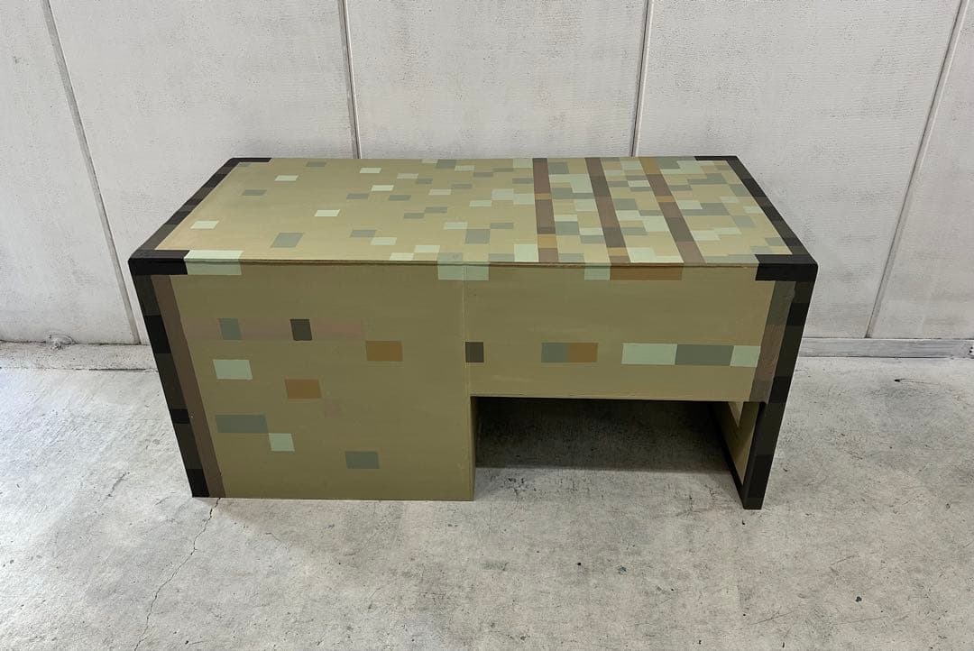 Minecraft風木製デスク たのメル便250サイズ／送料込み／直接引き取り