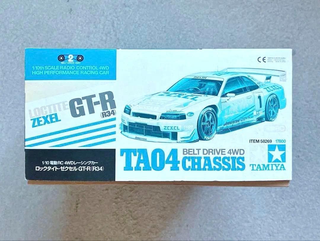 絶版 タミヤ 1/10 RC ロックタイト・ゼクセル GT-R R34 TA04 - メルカリ