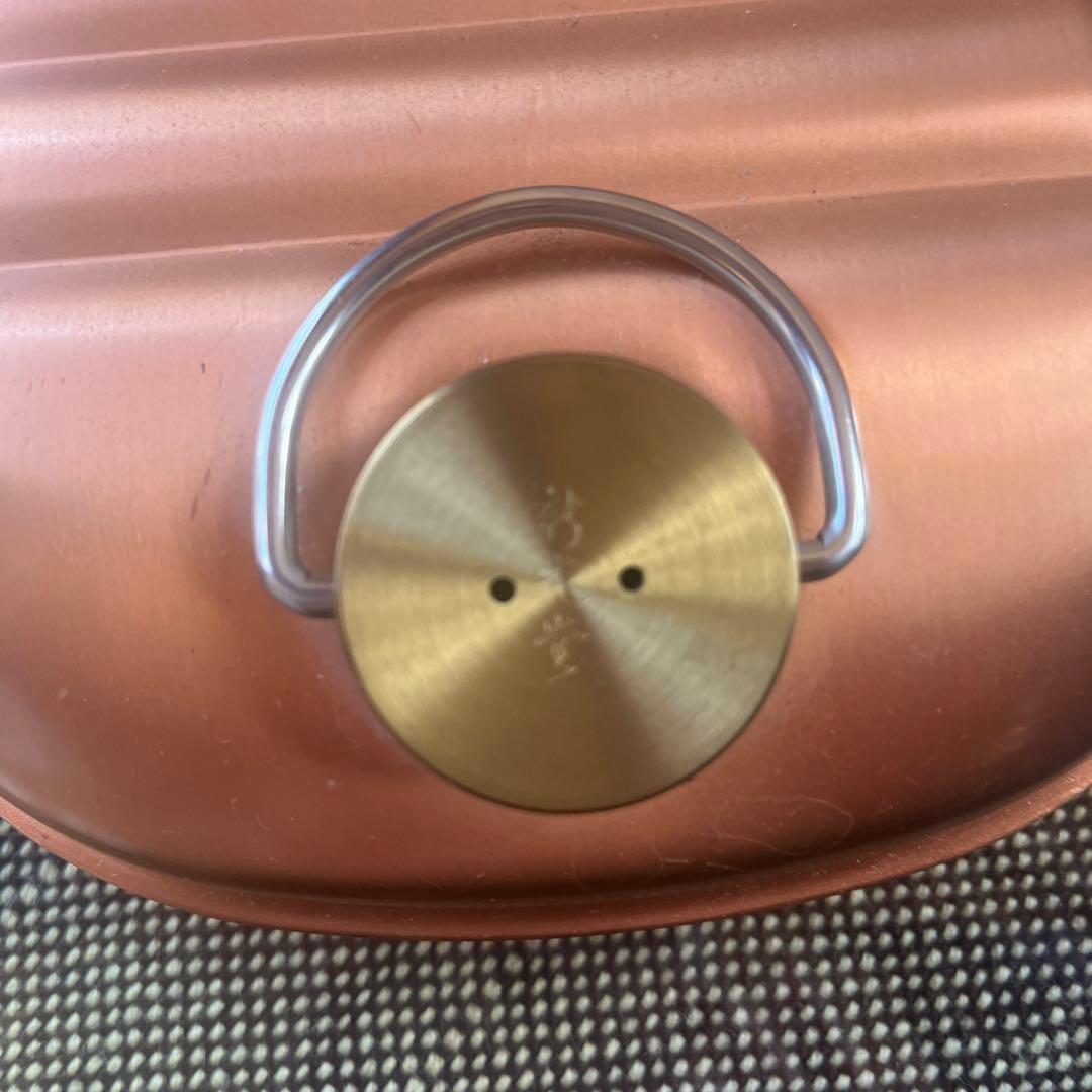 USEDです。汚れ、キズなどがあります。新光堂の銅湯たんぽ　小（袋付き）