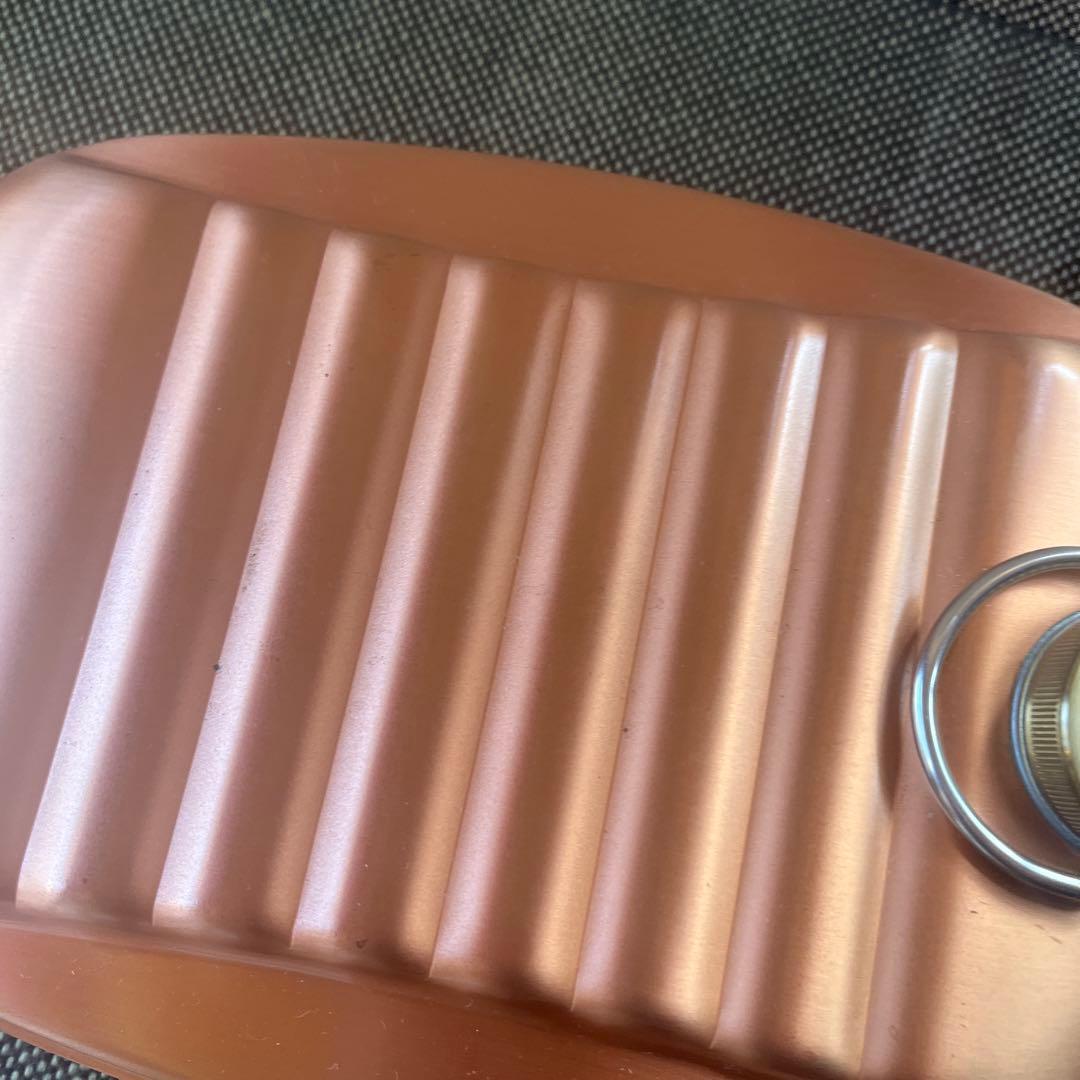 USEDです。汚れ、キズなどがあります。新光堂の銅湯たんぽ　小（袋付き）