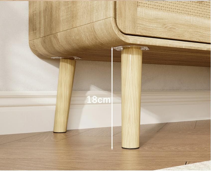 収納チェスト 引き出し 幅80 木製 タンス ラタン調 キャビネット