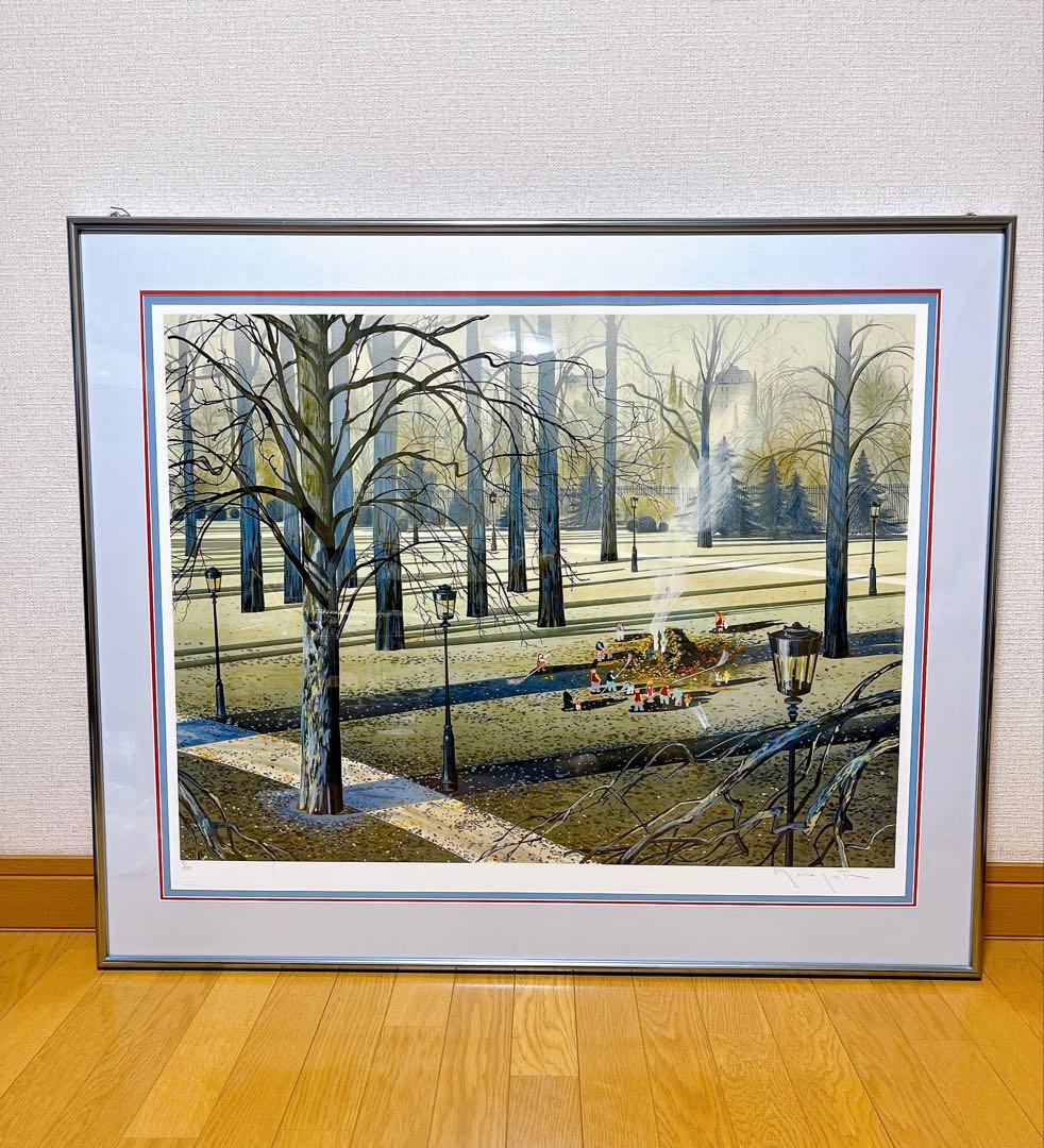 真作 超希少 ヒロ・ヤマガタ オータムアフタヌーン シルクスクリーン