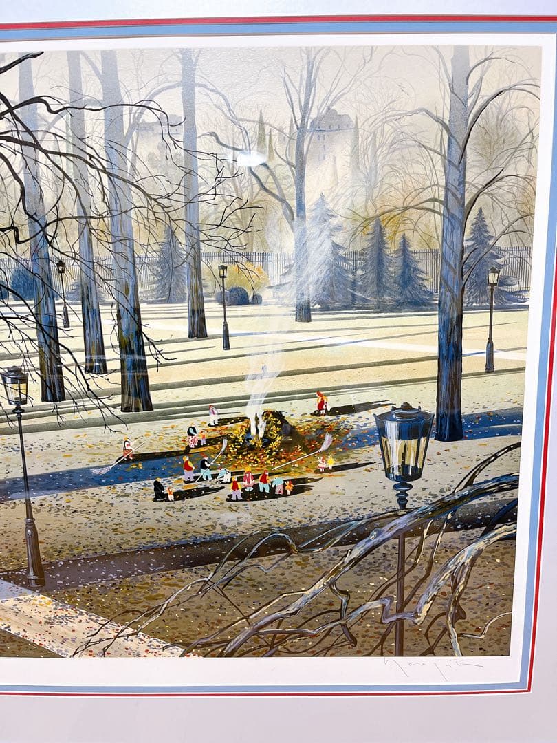 真作 超希少 ヒロ・ヤマガタ オータムアフタヌーン シルクスクリーン