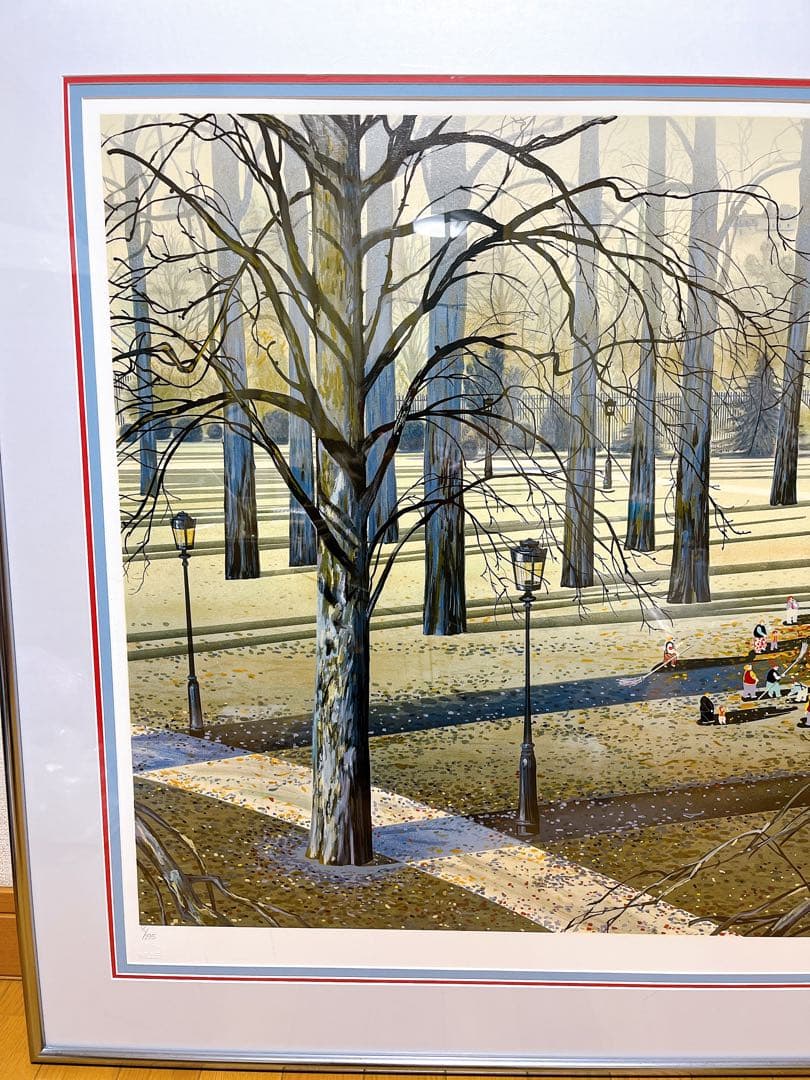 真作 超希少 ヒロ・ヤマガタ オータムアフタヌーン シルクスクリーン