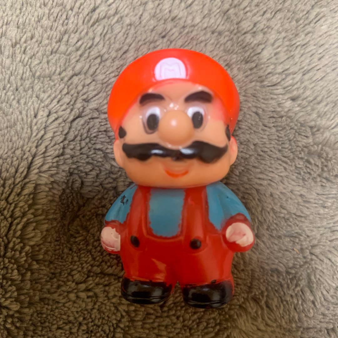 スーパーマリオ ソフビフィギュア 無版権 パチモノ レトロ 当時物