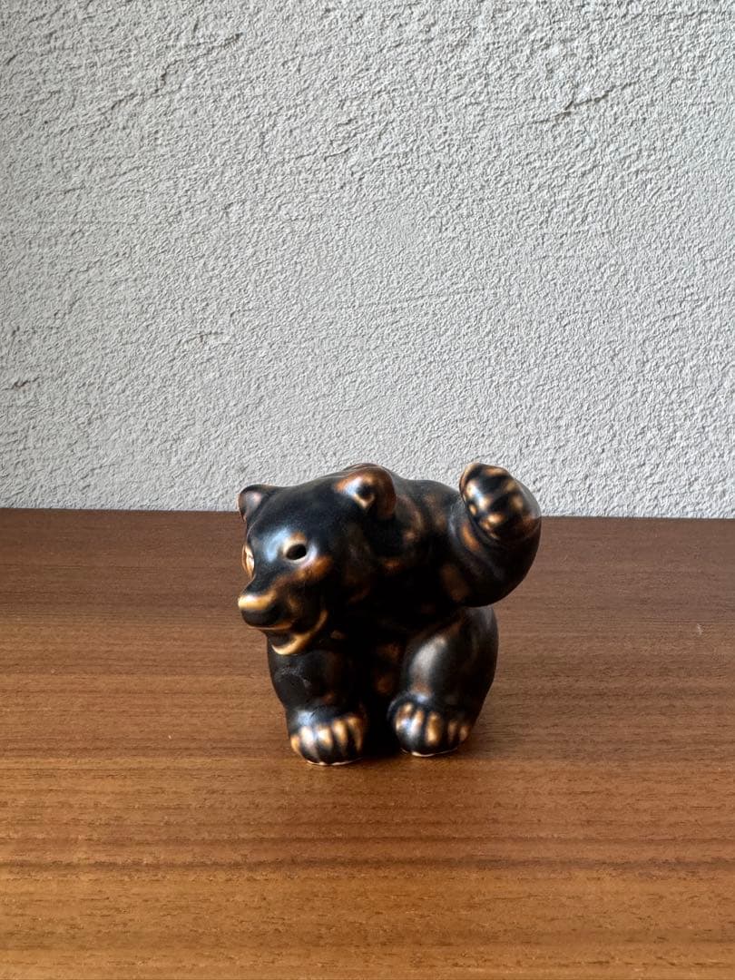 希少1940年代 ロイヤルコペンハーゲン 腕を上げたクマ クヌード・キーン