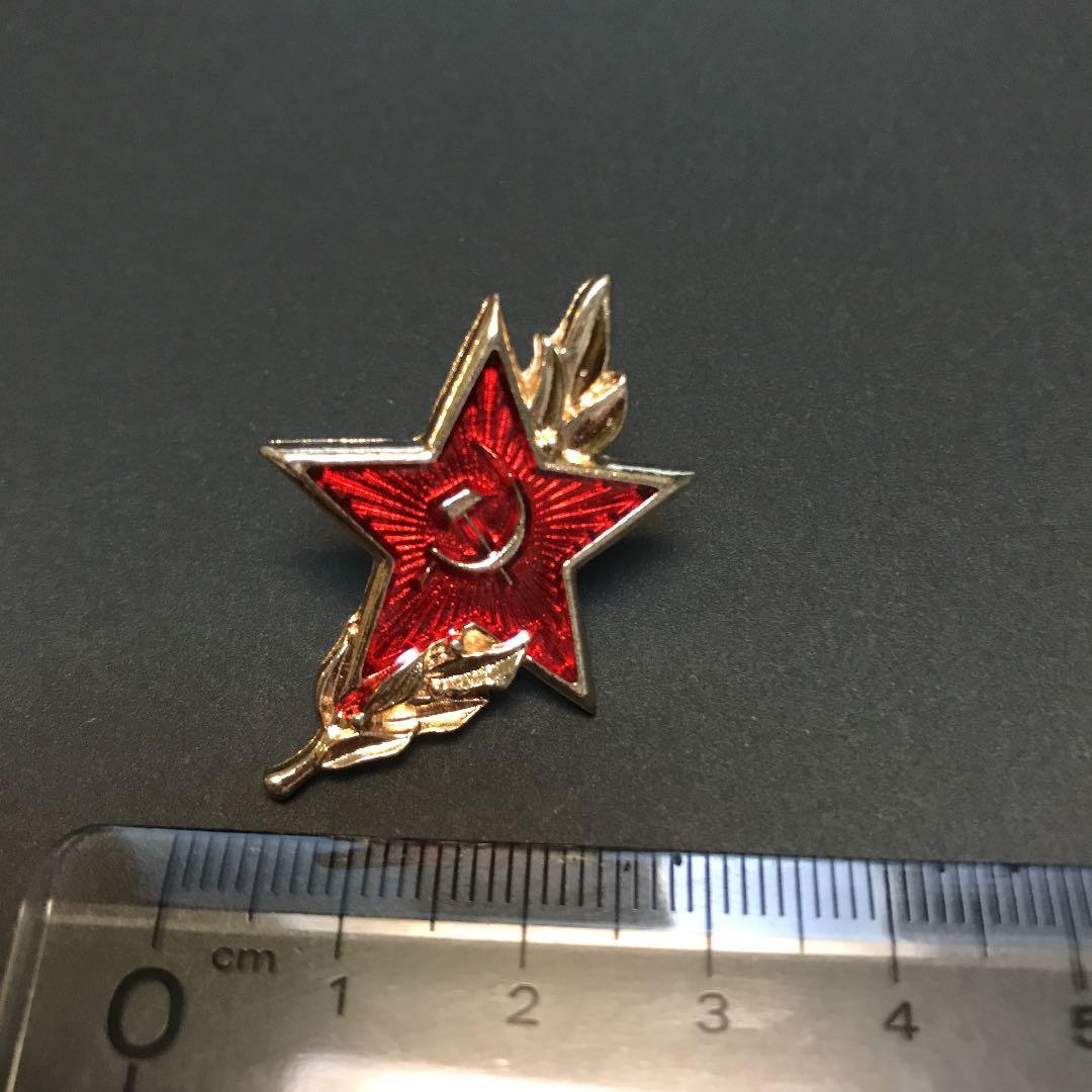 赤い星 ピンバッジ ソビエト ソ連 スターリン punk パンク グッズ