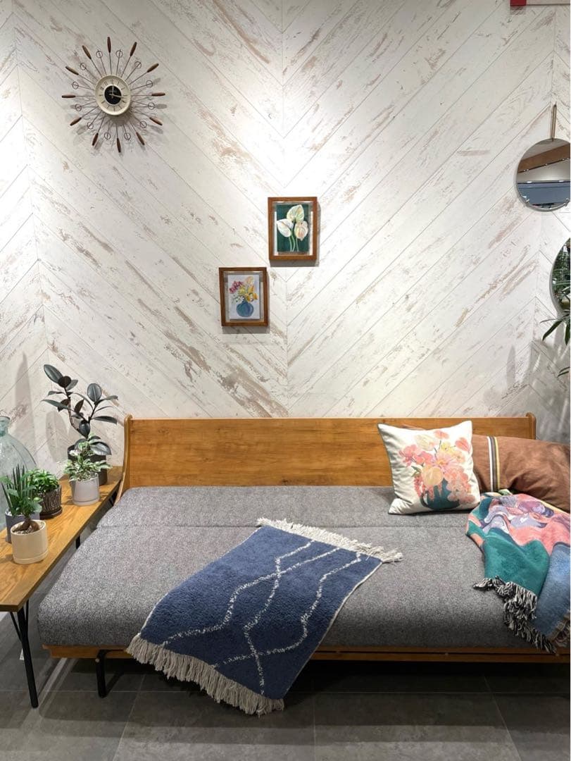 ハビタソファ　ソファベッド　カバー（グレー）JOURNAL STANDARD