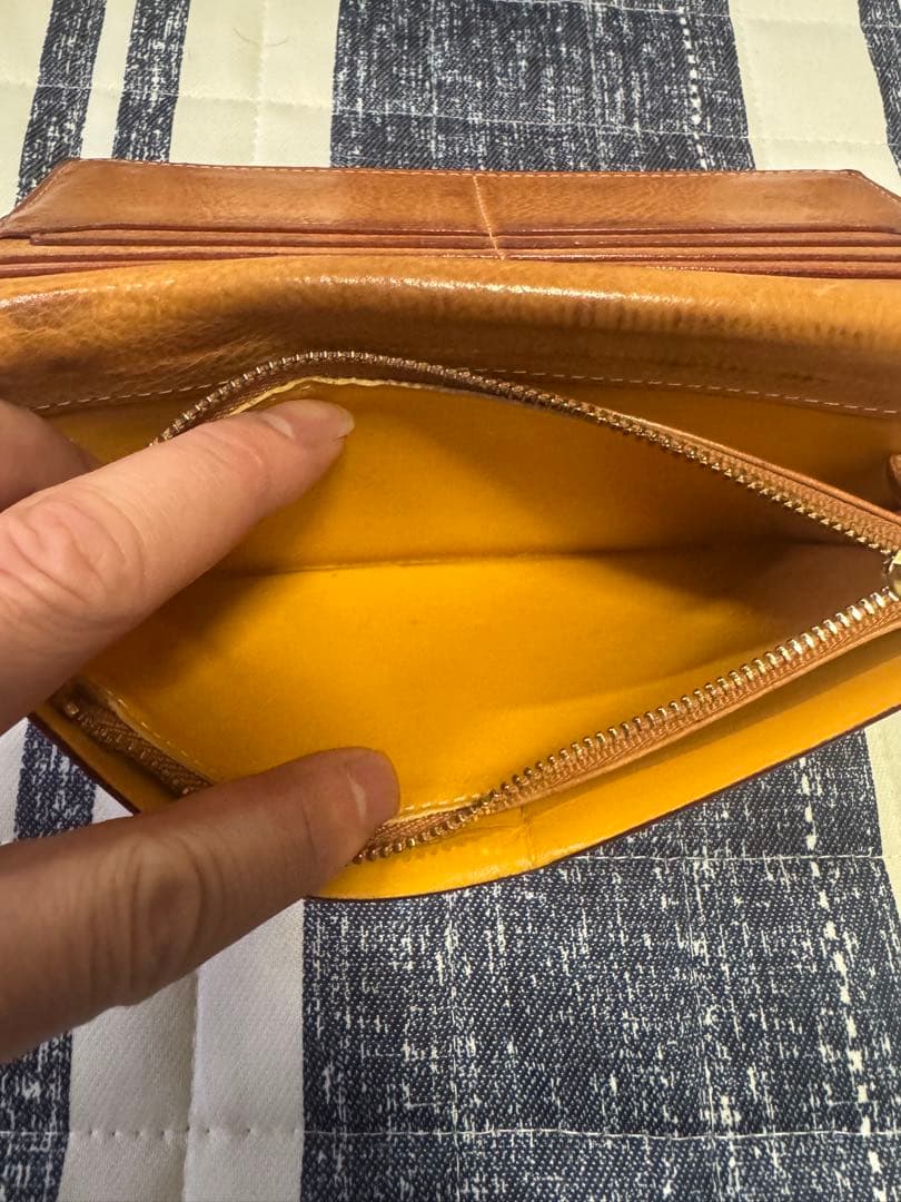 ガンゾ　THIN BRIDLE (シンブライドル) ファスナー小銭入れ付き長財布