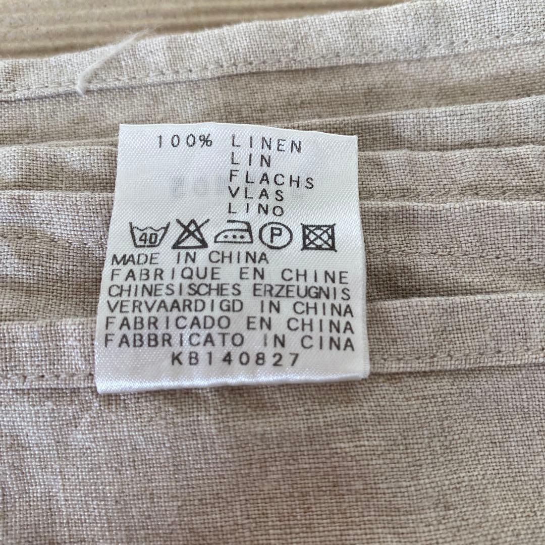 無印良品　新品 100%リネン生地　フラットシーツ