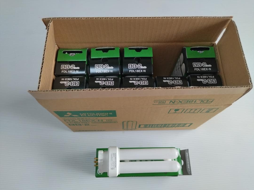 未使用 三菱 FDL18EX-N コンパクト形蛍光ランプ 10個セット