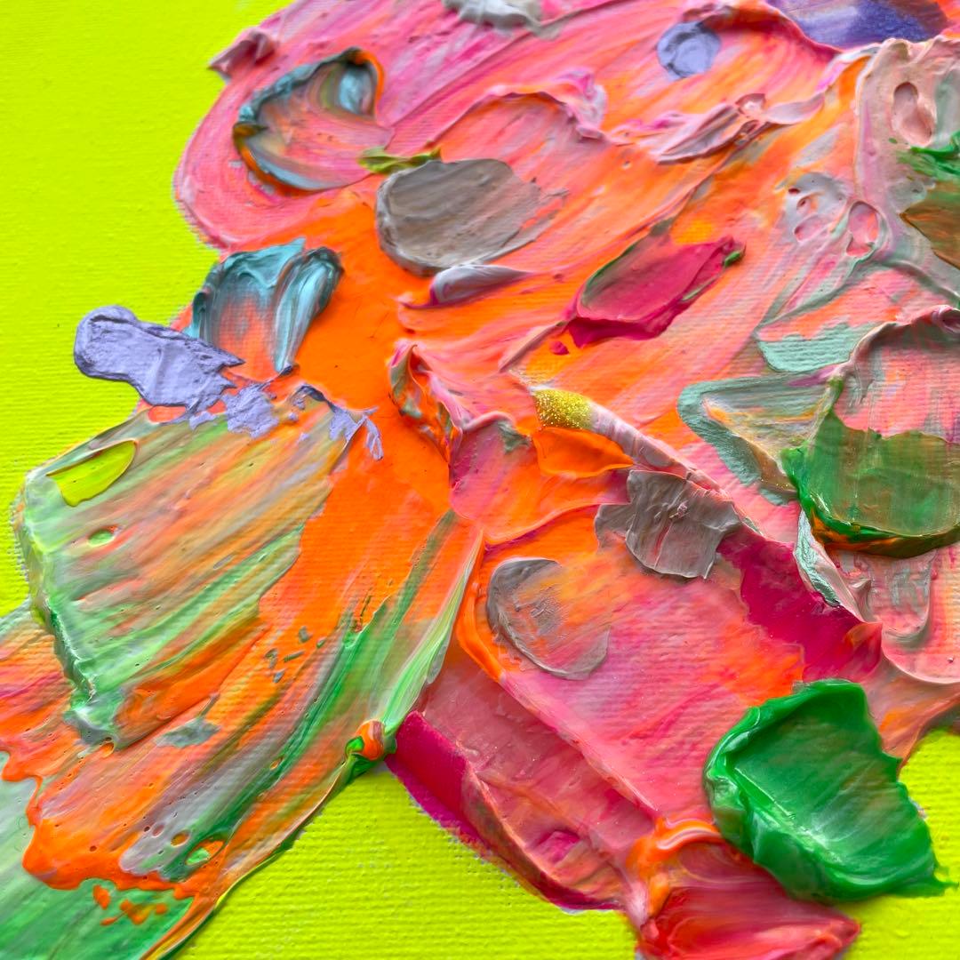 抽象画 30cm x 30cm テクスチャーアート　原画