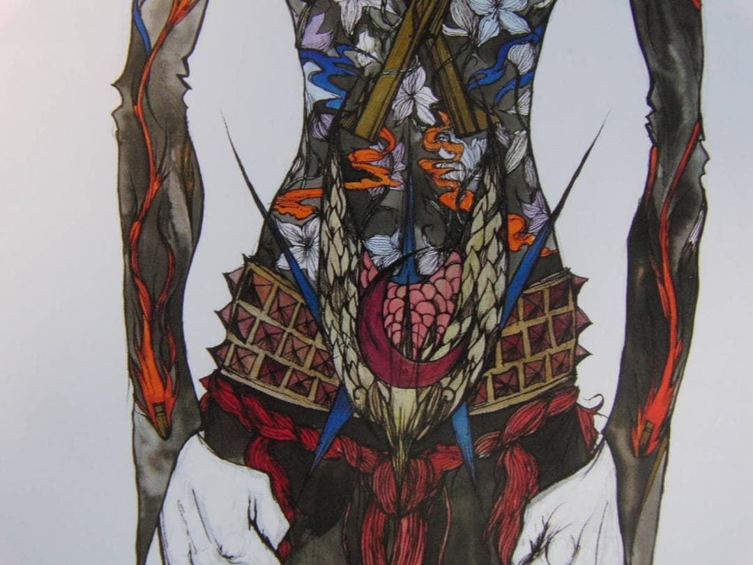 天野弓彦、【明智光秀】、希少な額装用画集より、状態良好、新品額