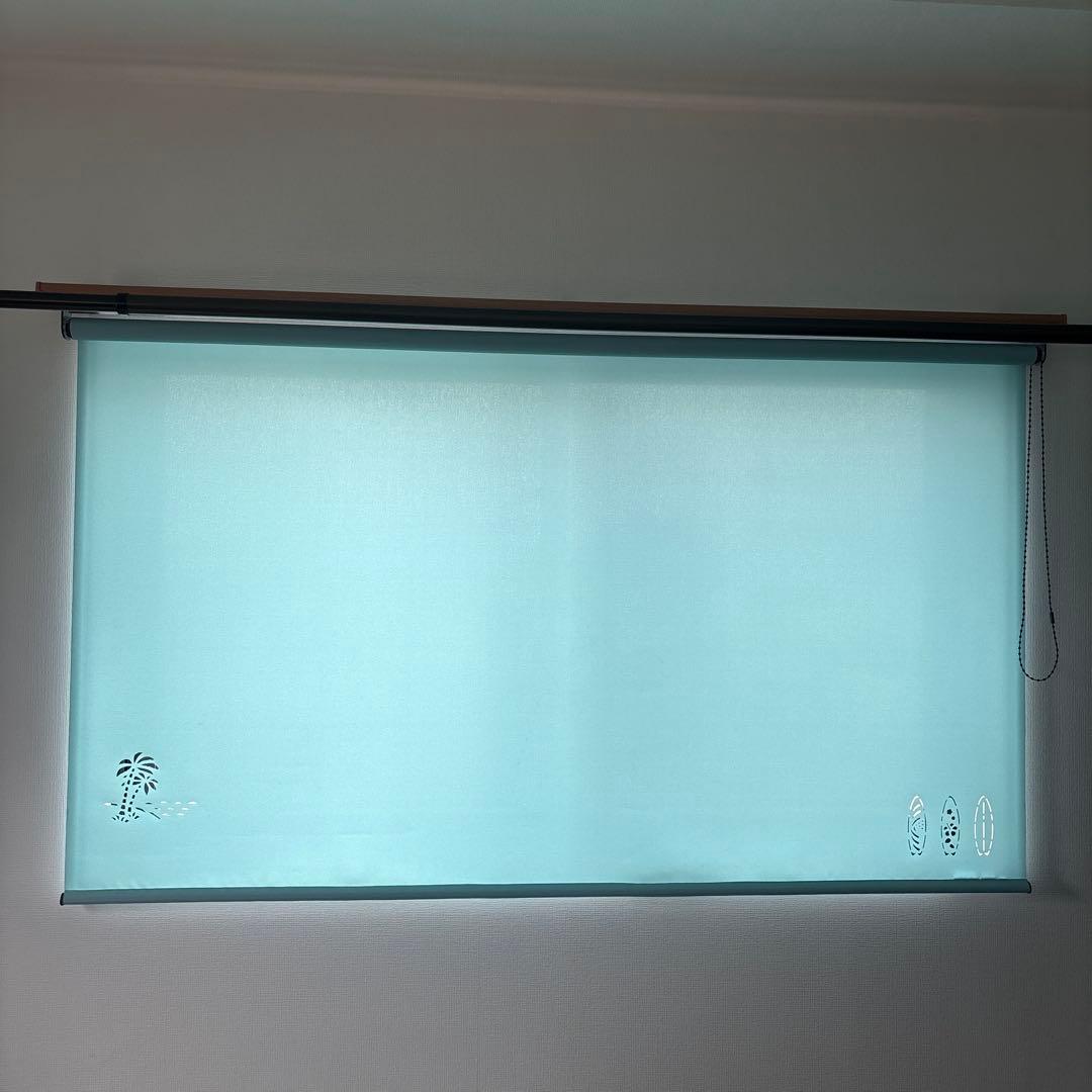 水色 ロールスクリーン サーフボードデザイン