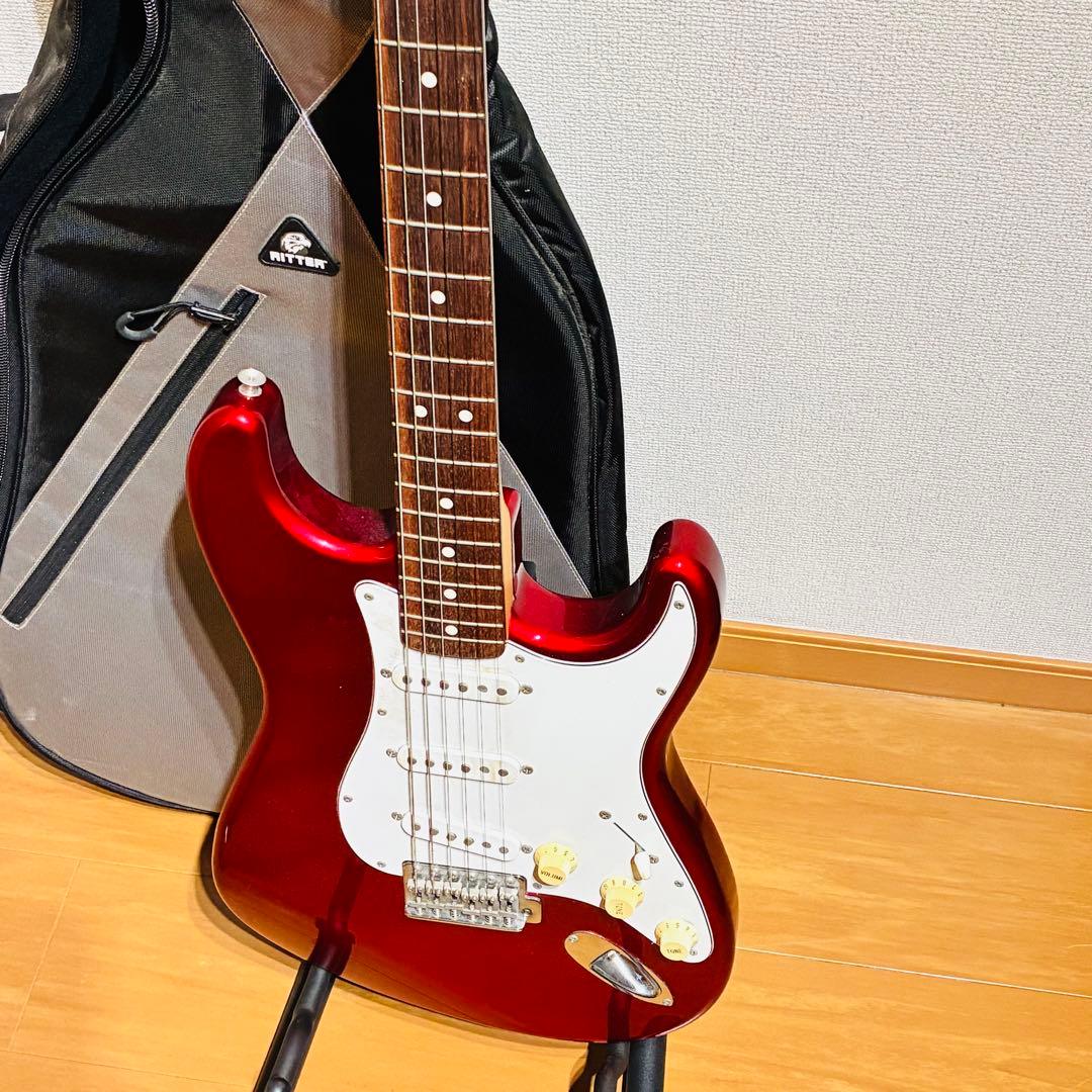fender japan stratocaster st62 【確認済】レッド - メルカリ