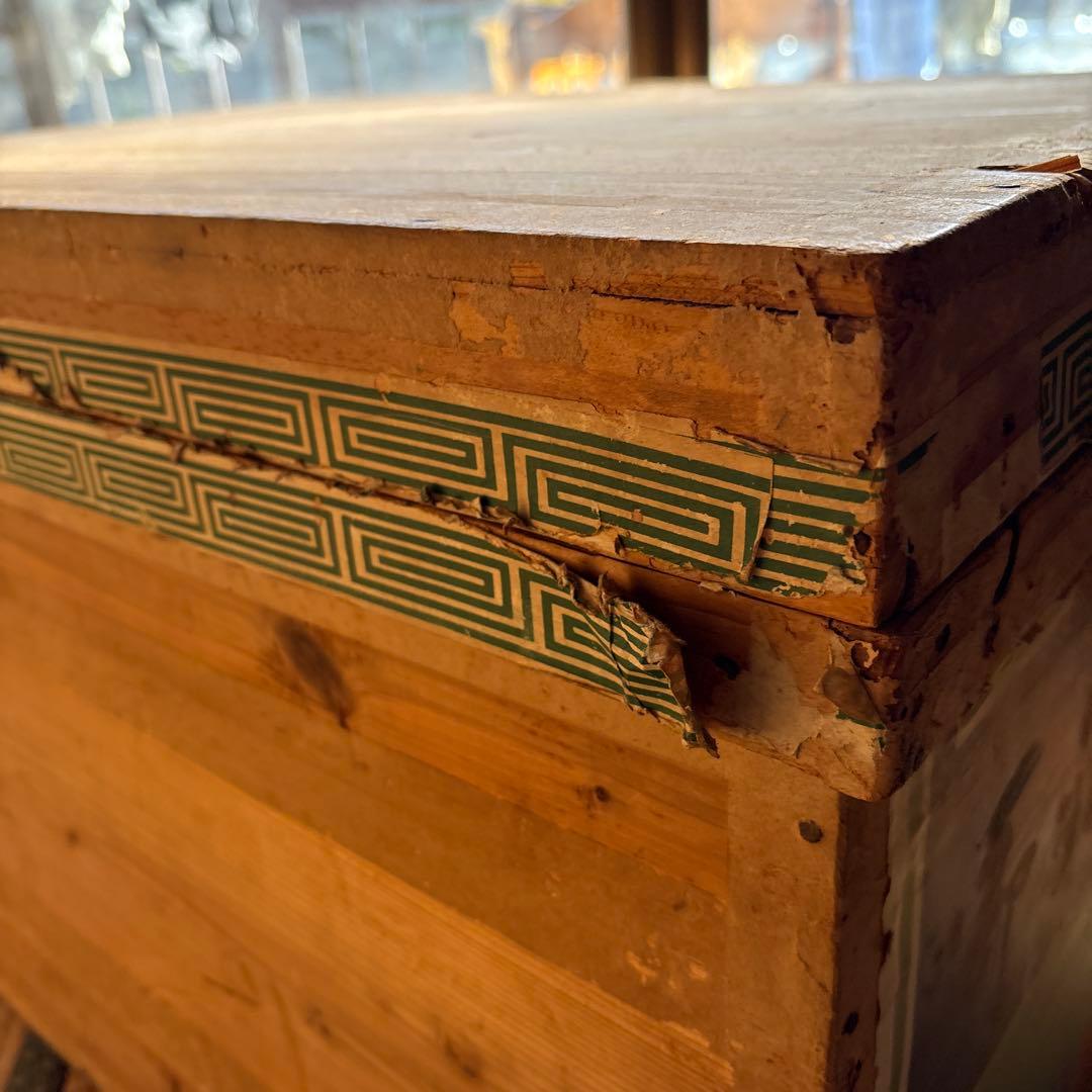 昭和レトロ 木製 茶箱 御煎茶 トタン内張 古道具 収納箱 - メルカリ