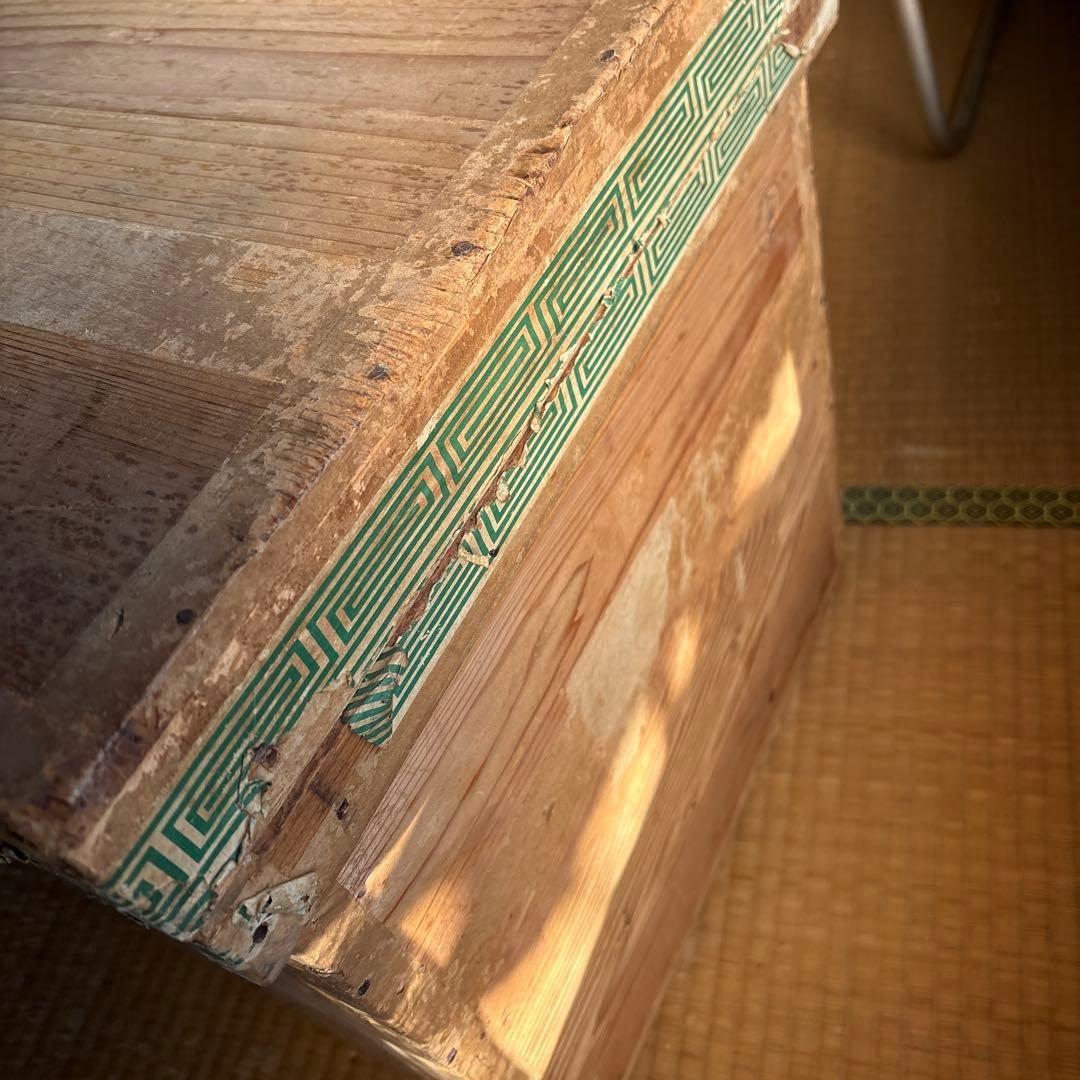 昭和レトロ 木製 茶箱 御煎茶 トタン内張 古道具 収納箱 - メルカリ