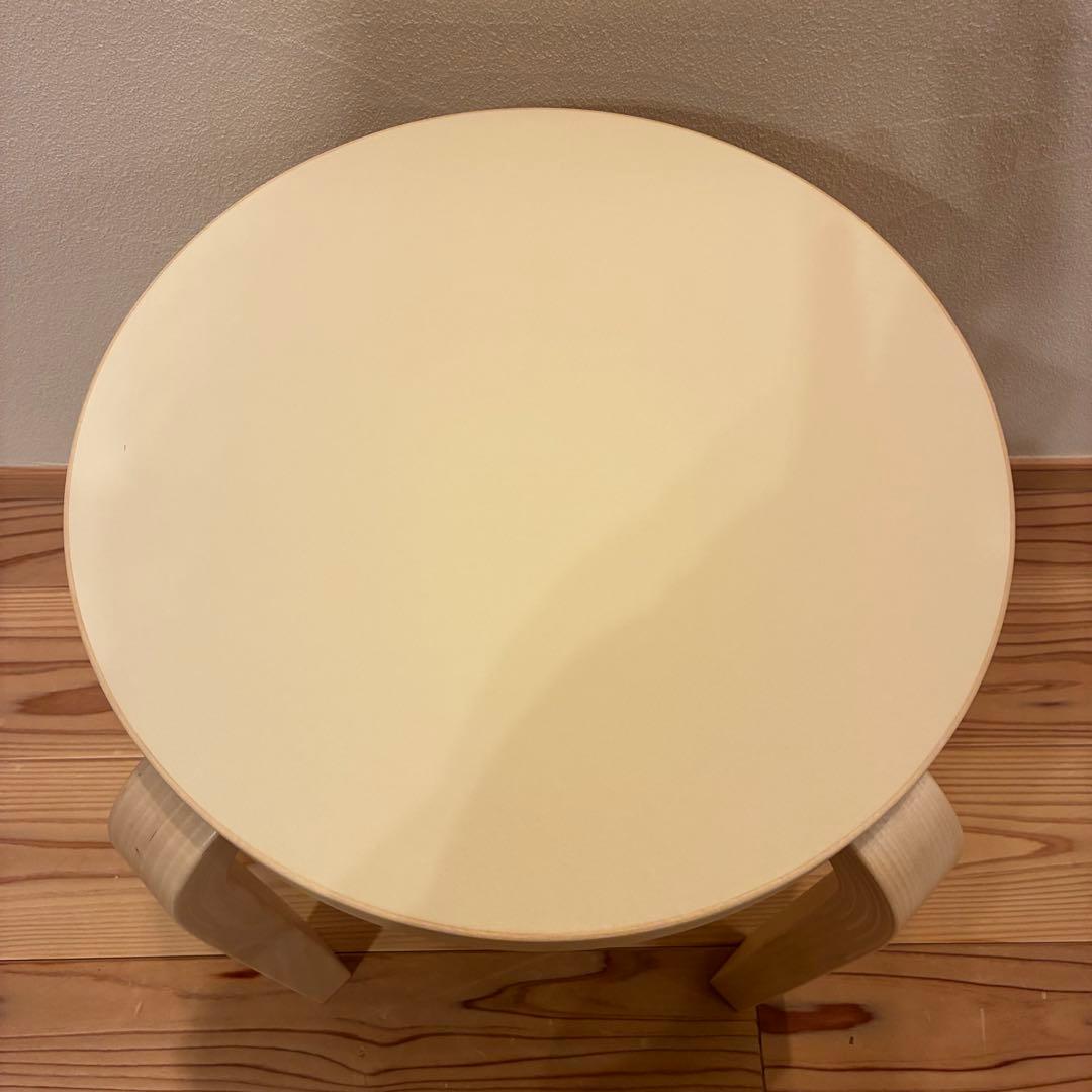 【廃盤新品】artek stool60 scope別注リノリウム　パール　4本脚