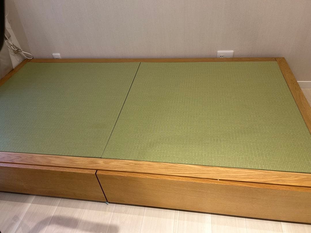 木製畳ベッド シングルサイズ 無印良品　引き出し付き
