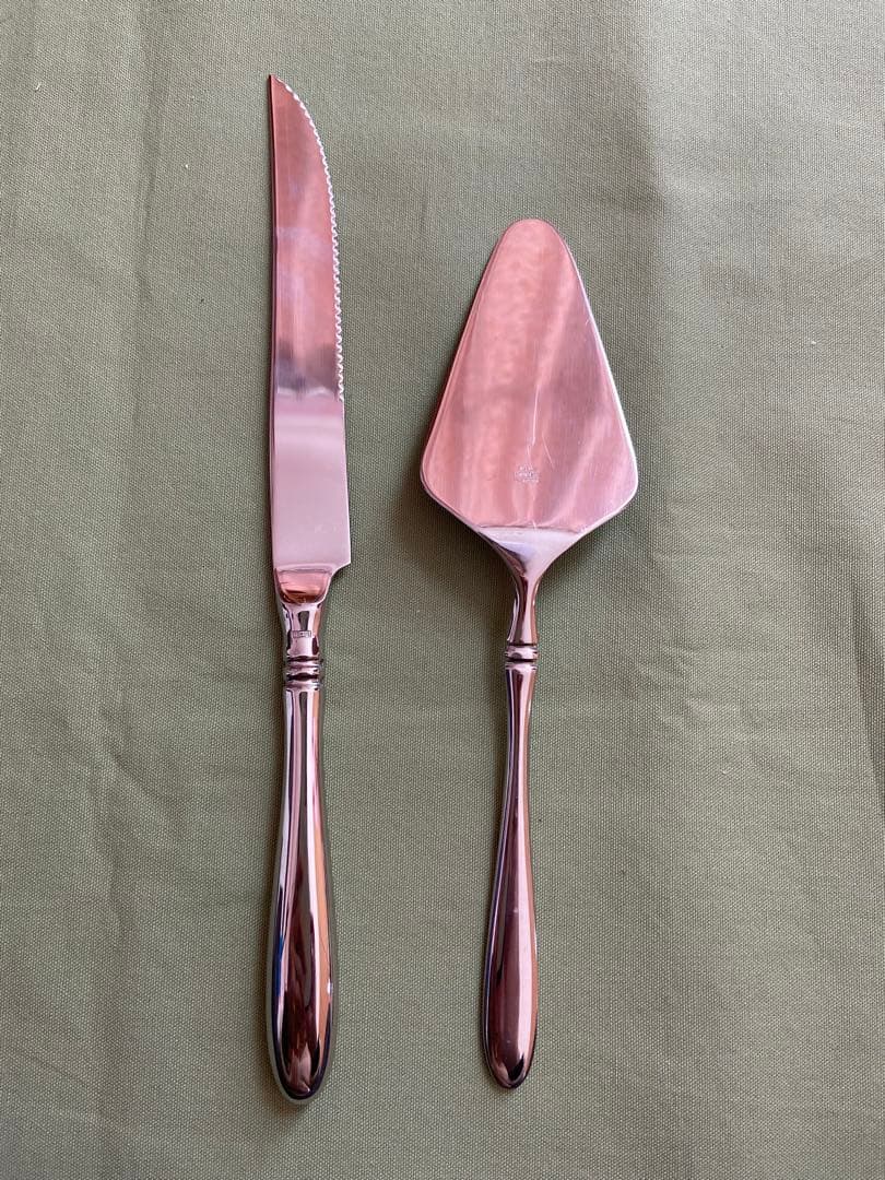 アズマインペリアル 18-18 ケーキナイフ、ケーキサーバー　計2本