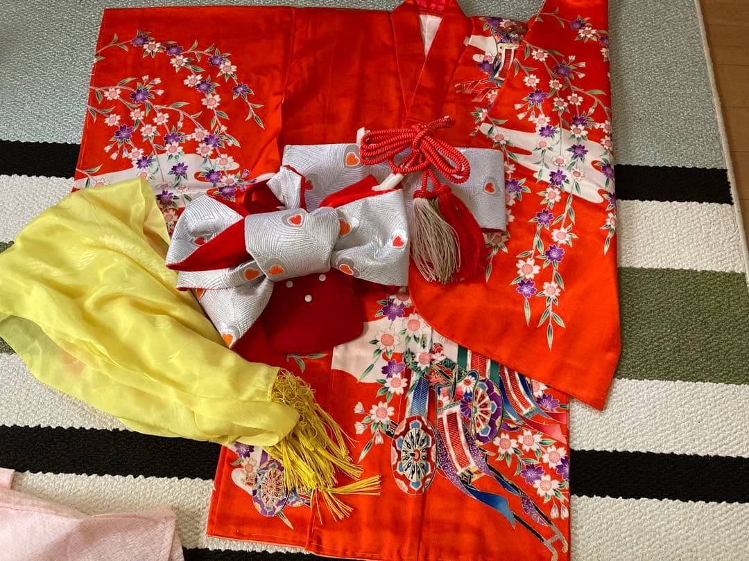 七五三着物　女の子　3歳　セット売り