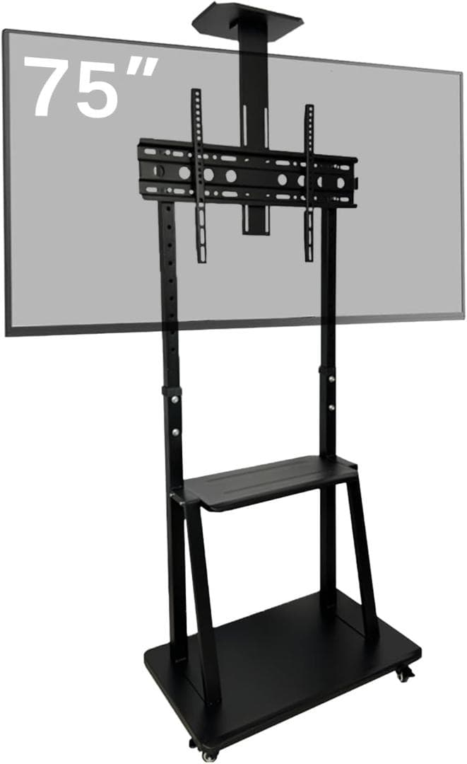 テレビスタンド ハイタイプ 32~75インチ対応 キャスター付き 高さ調節可能