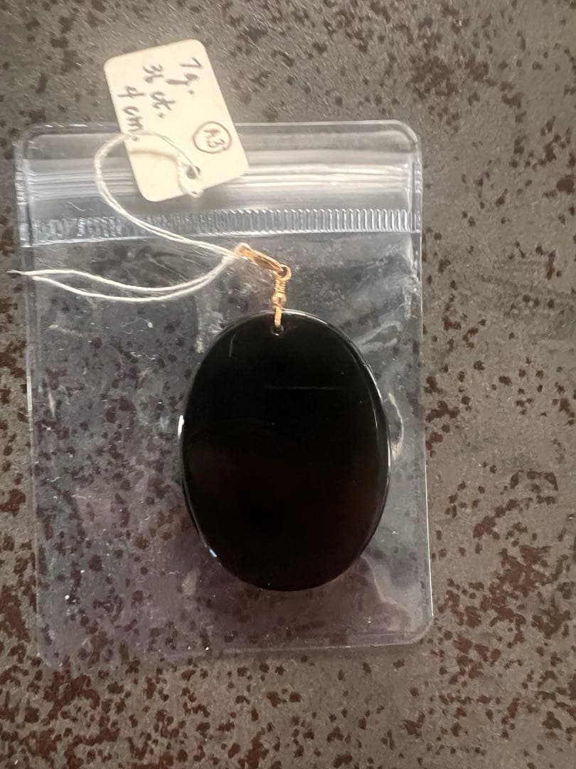 ネックレス・ペンダント K18yg Cameo Onyx Pendant