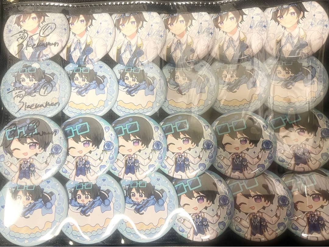 ちょこらび♡ポケカメン☆痛バ☆サイン入り缶バッジ含☆アクキー4点