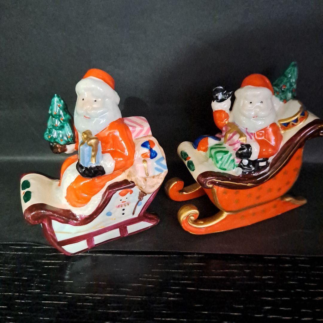 サンタクロース 置物 陶器製 3点セット - メルカリ