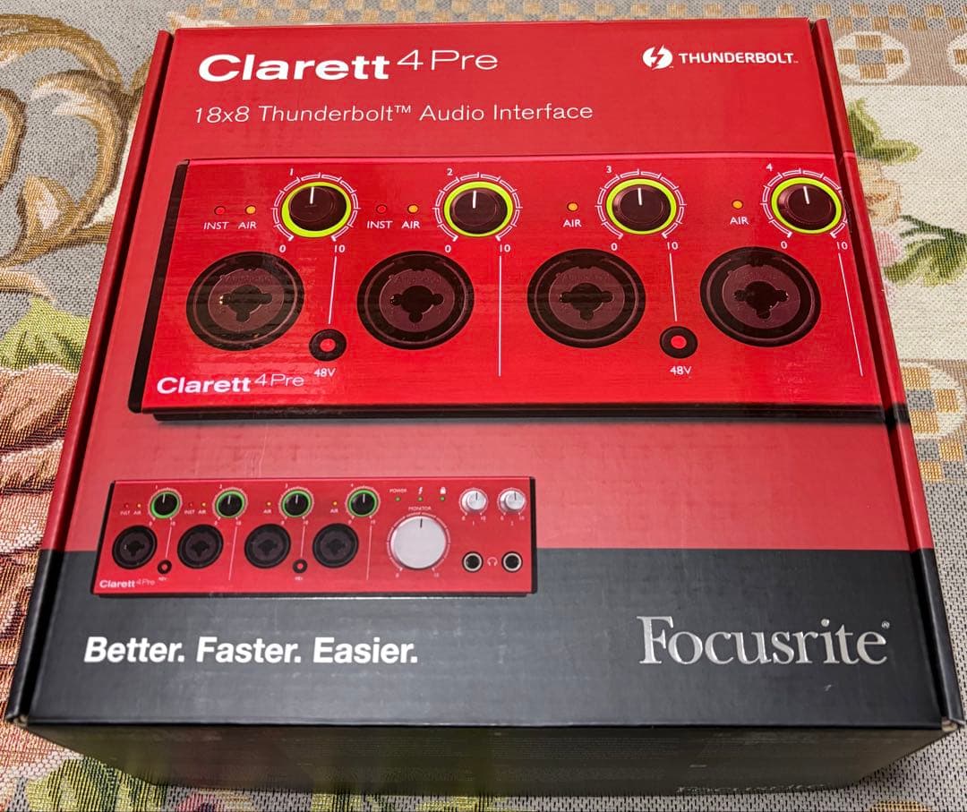 Focusrite Clarett 4Pre オーディオインターフェイス