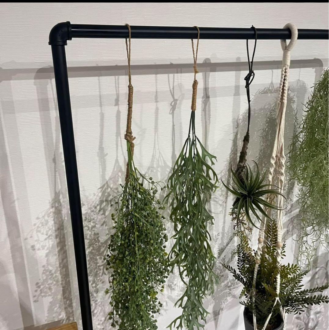 アイアンハンガーラック 150×120 黒 ブラック ラック パイプ ガス管