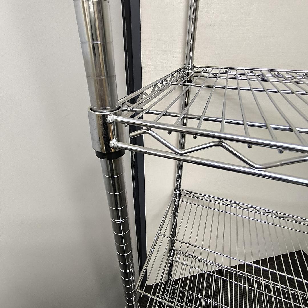 幅90cm　スチールラック 4段 シルバー 値引き交渉可