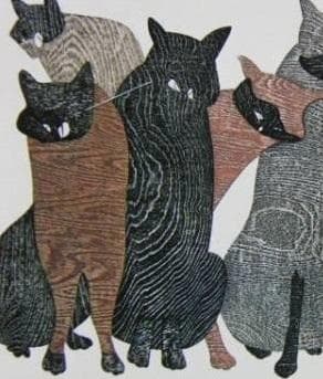 斎藤清、「競艶」、希少な画集の額装画、オーダーマット付・日本製新品