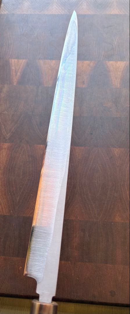 正本　築地　霞　柳刃　330mm 尺一　包丁　白鋼　和包丁　研ぎ済　刺身