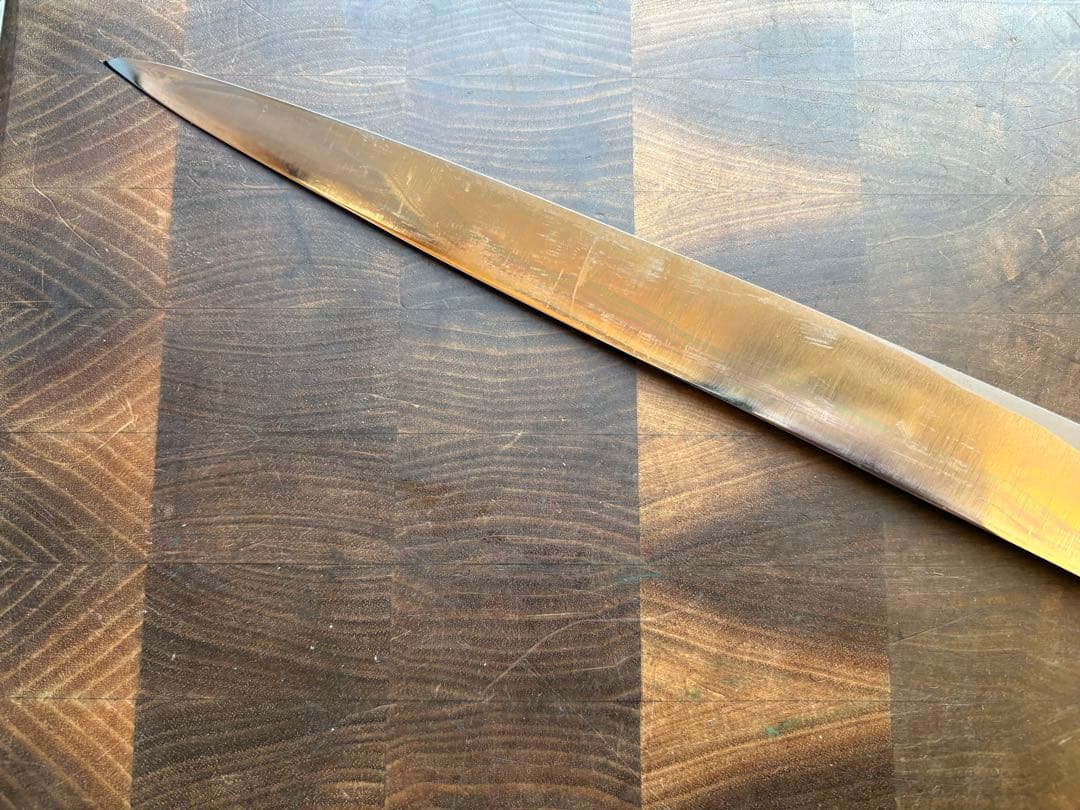 正本　築地　霞　柳刃　330mm 尺一　包丁　白鋼　和包丁　研ぎ済　刺身