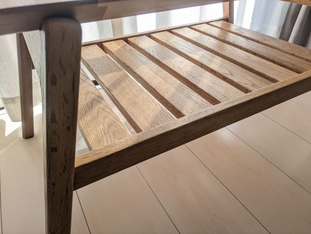 【美品】keyuca ケユカ マライカガラステーブル ローテーブル ナチュラル