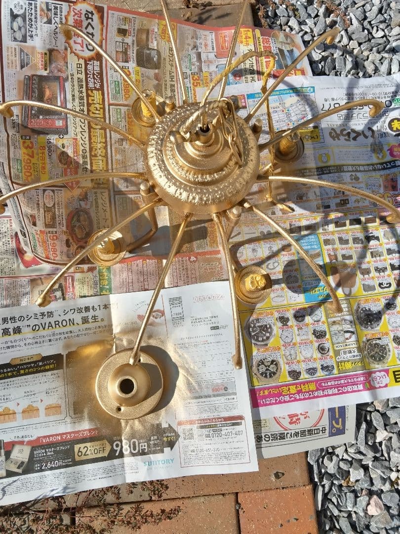 NL10172 ゴールド シャンデリア