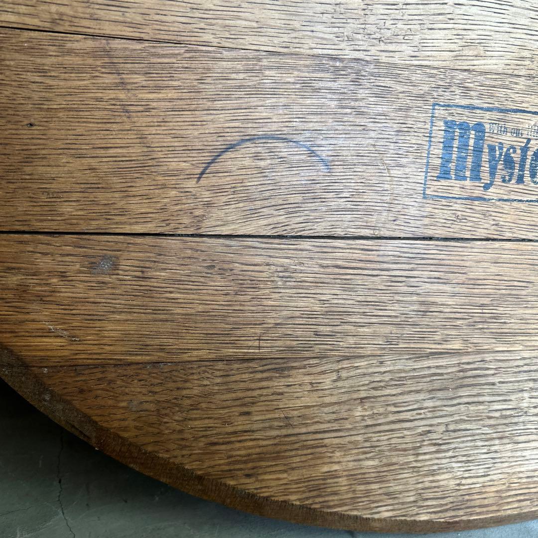 【天板のみ】ラウンド型 ウッド 円卓 WOOD 木製 ビンテージ レトロ