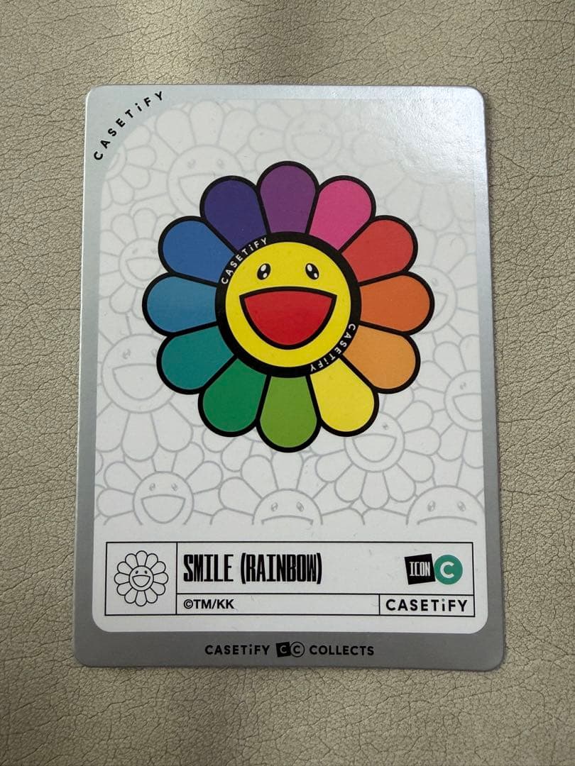 激レア Casetify 村上隆 コレクションプロモカード　レインボー