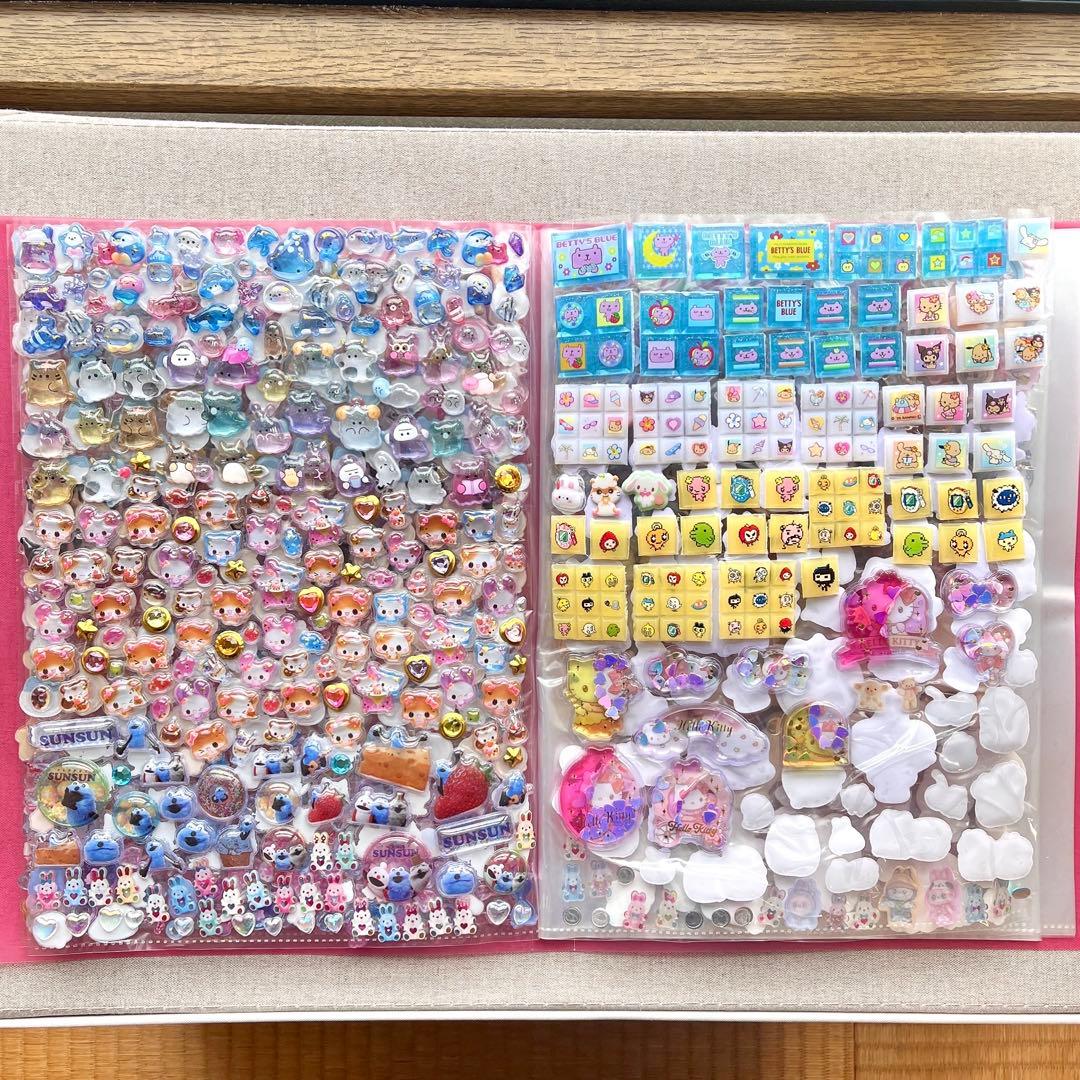 シール帳 超デカ A4ファイル 大量 ボンボンドロップシール ボンドロ 完成品