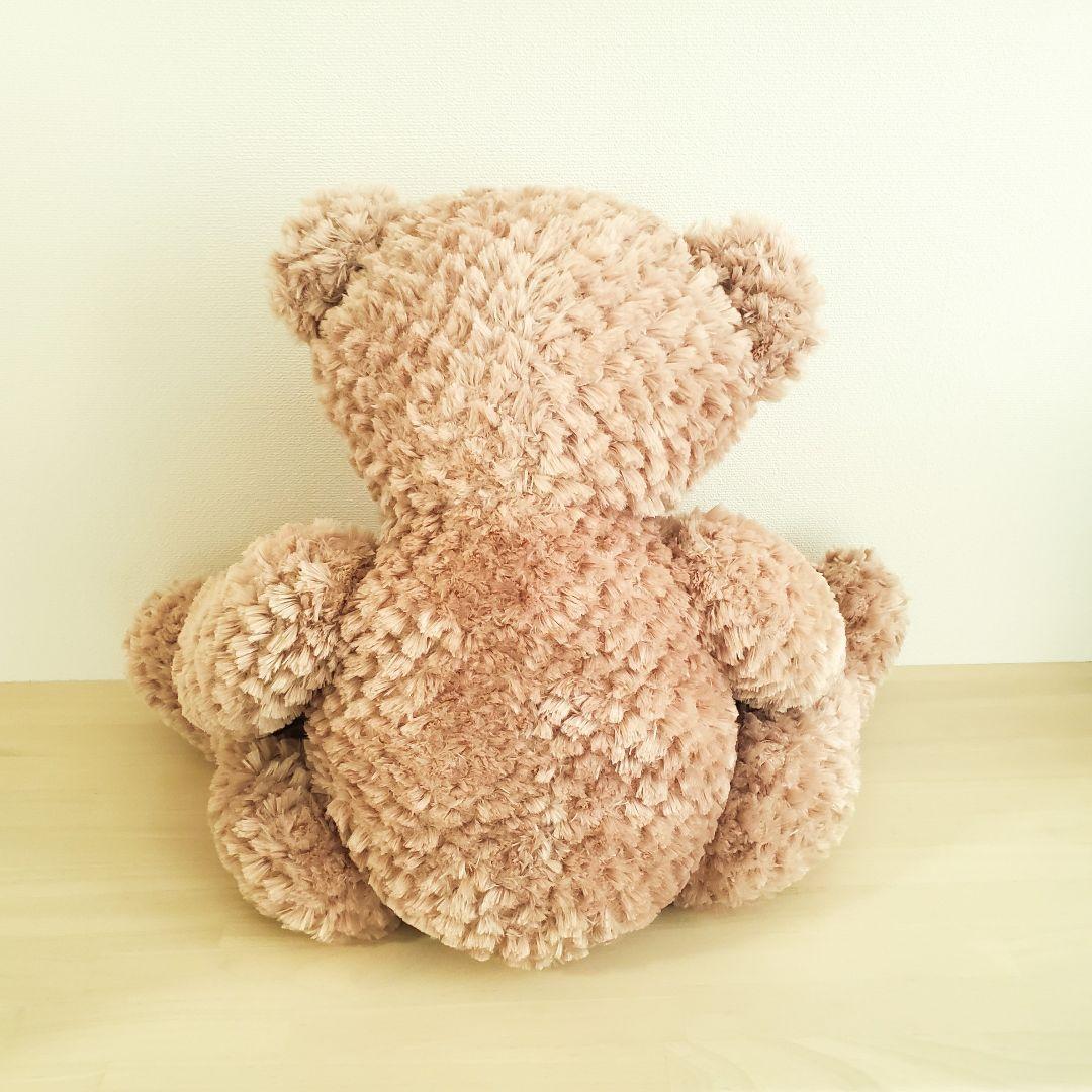 大きなテディベア くまのぬいぐるみ チェック柄 - メルカリ