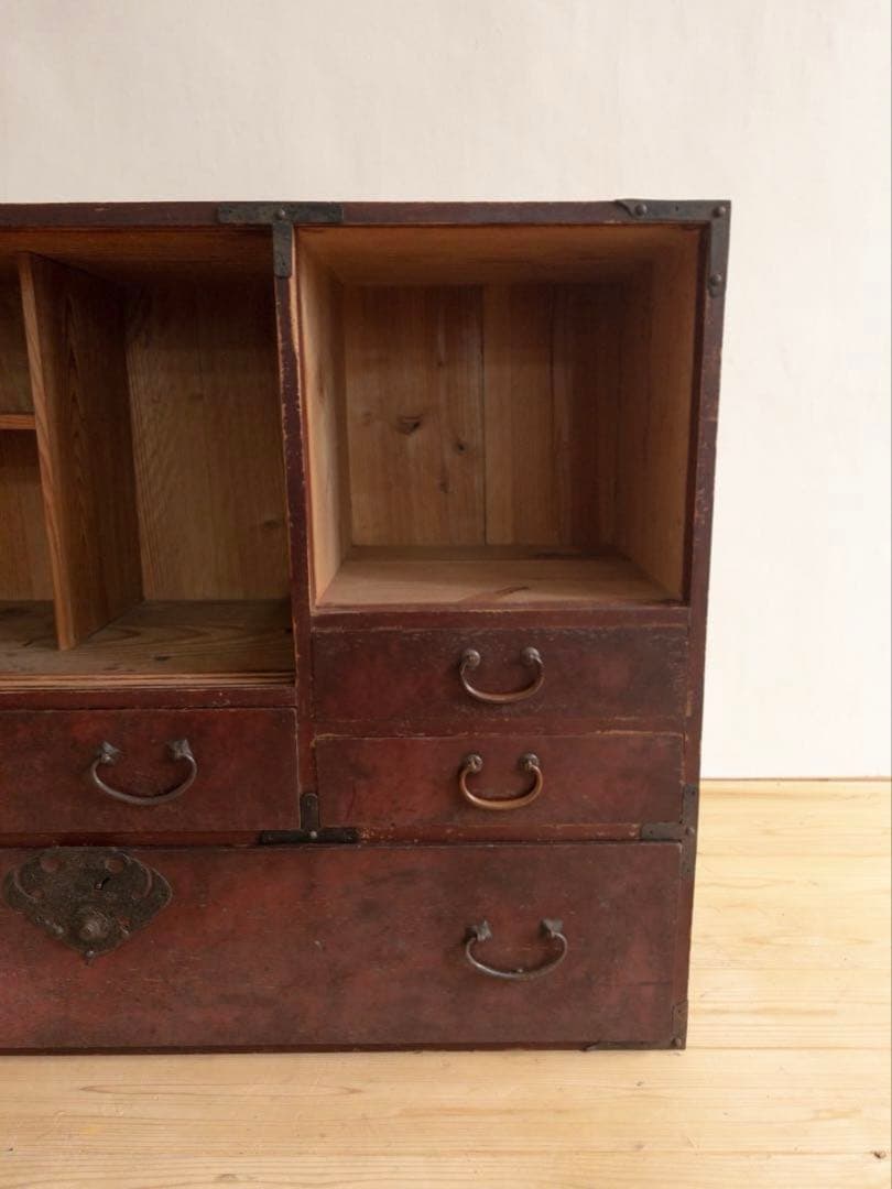 収納棚　飾り棚　ディスプレイ棚　木製　古道具　古家具　ビンテージ　アンティーク