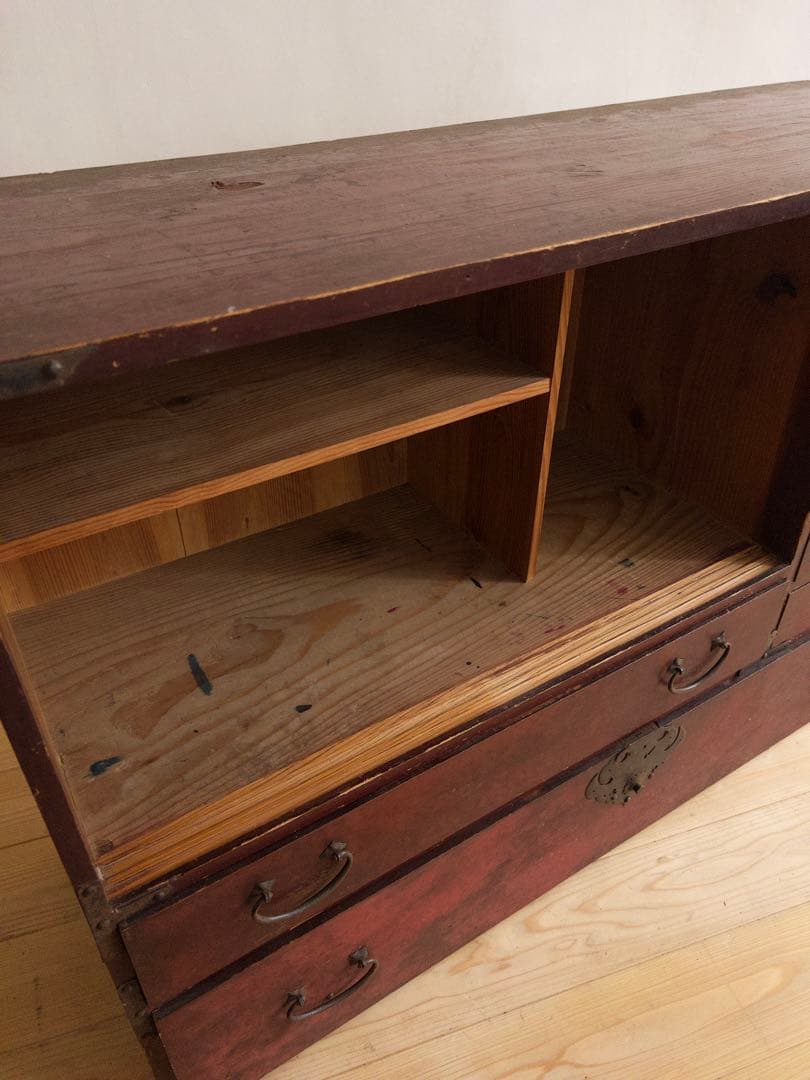 収納棚　飾り棚　ディスプレイ棚　木製　古道具　古家具　ビンテージ　アンティーク