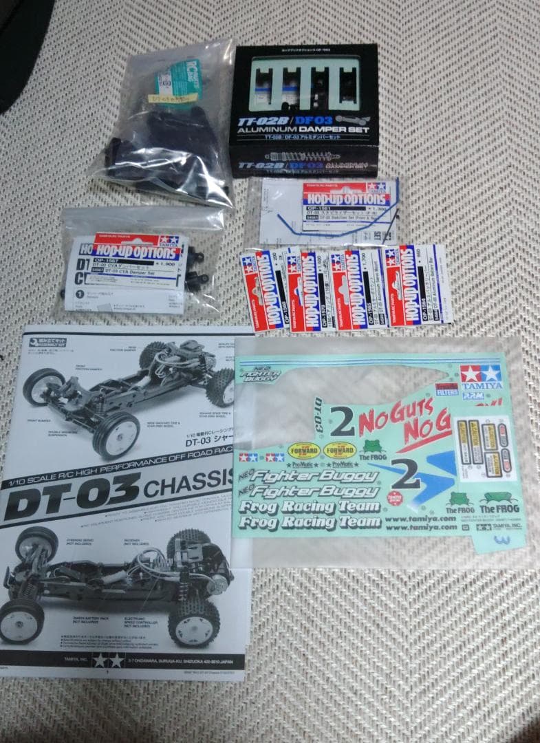 美品・走行2回】タミヤ DT-03 OPパーツ付き LEYTON HOUSE - メルカリ