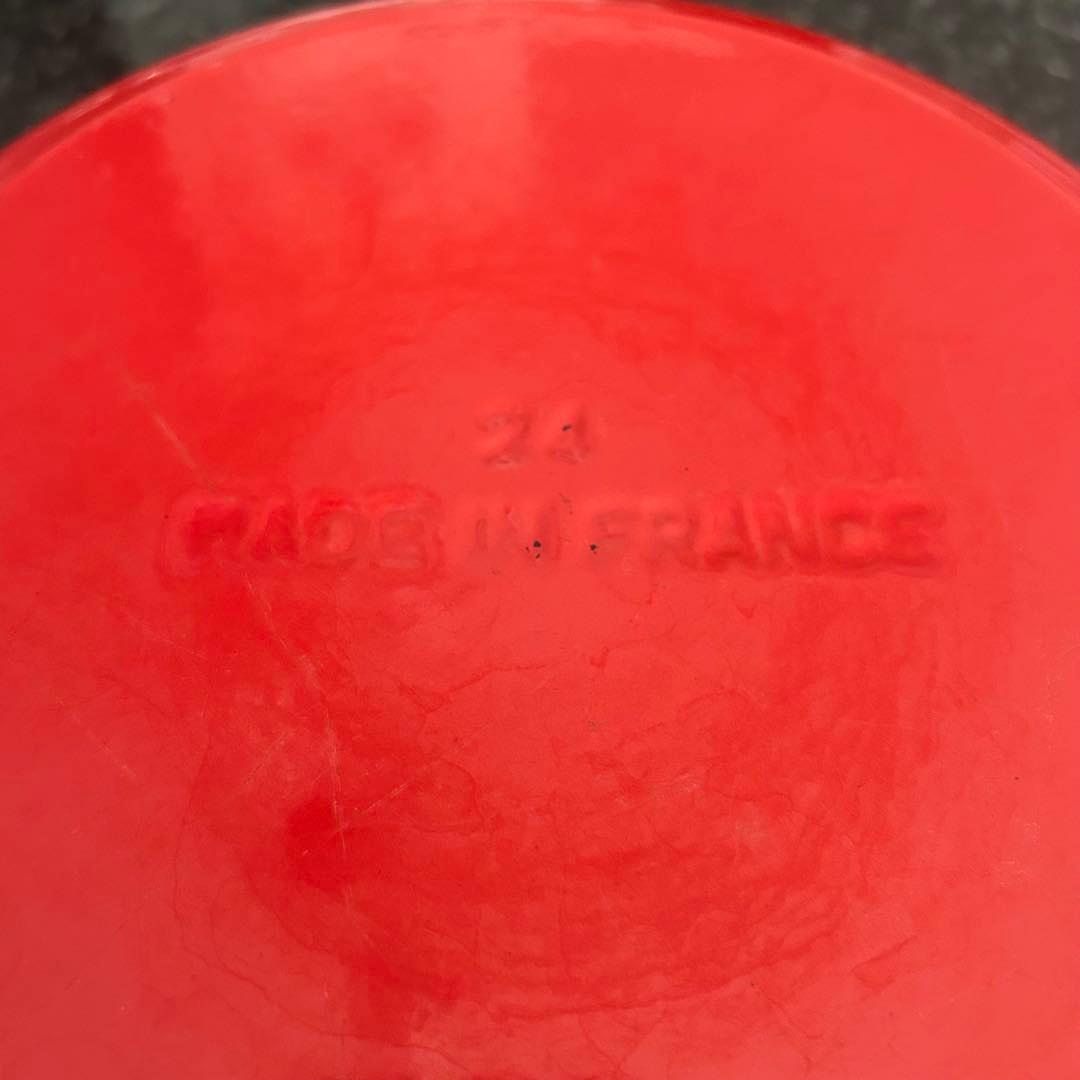 ストウブニダベイユ24cm チェリー ドームガラス蓋付き