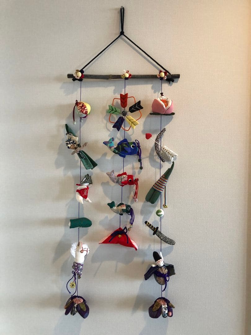 端午の節句の壁掛け③　吊るし飾り　吊るし雛