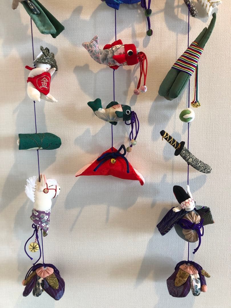 端午の節句の壁掛け③　吊るし飾り　吊るし雛